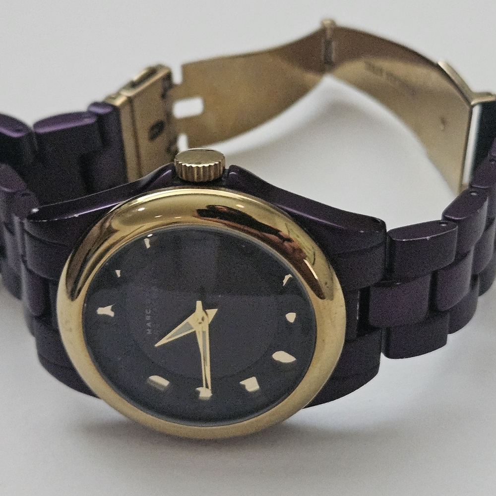 Marc Jacobs Bubble Gold and Purple Watch